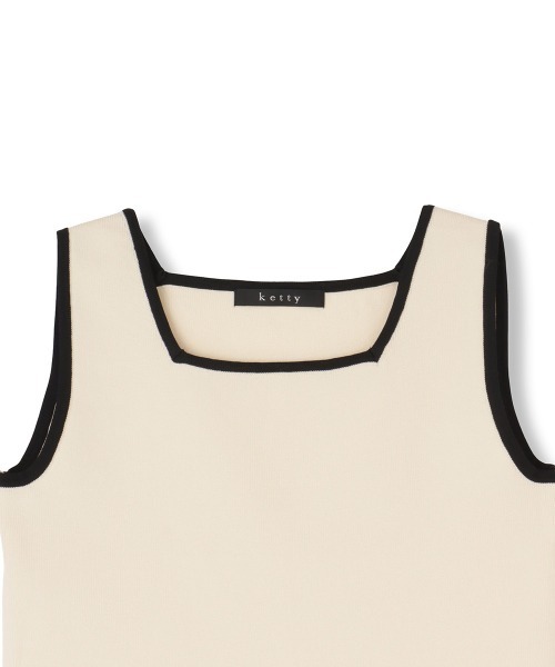 ketty(ケティ)の「バイカラーニットジャケットアンサンブル≪手洗い可能≫(その他アウター・レディース・ネイビー/ブルー/オフホワイト・M)」の18枚目の写真