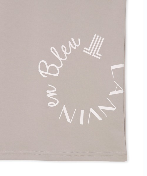 LANVIN en Bleu(ランバンオンブルー)の「2層構造 クールマックス サークルロゴ Tシャツ(Tシャツ/カットソー・メンズ・ホワイト/ブラック/グレイッシュベージュ・50/48/46/52)」の19枚目の写真
