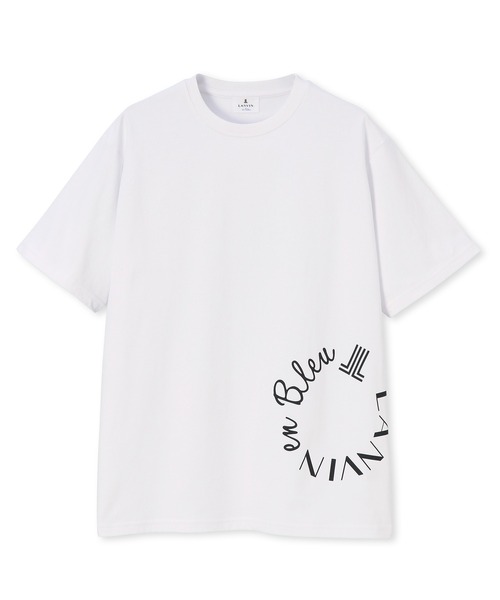 LANVIN en Bleu(ランバンオンブルー)の「2層構造 クールマックス サークルロゴ Tシャツ(Tシャツ/カットソー・メンズ・ホワイト/ブラック/グレイッシュベージュ・50/48/46/52)」の12枚目の写真