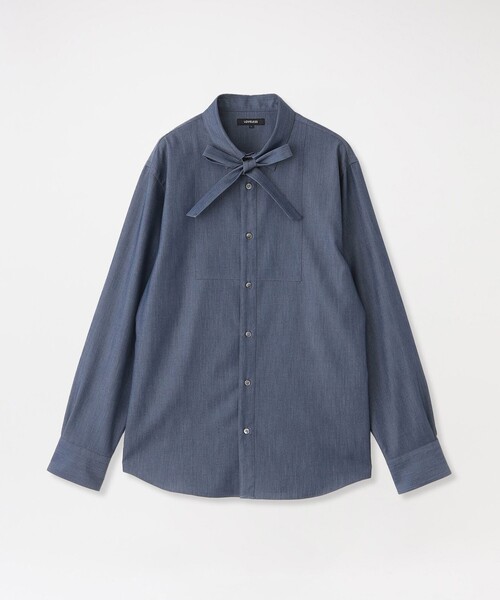 LOVELESS(ラブレス)の「ツイルリボンタイシャツ(シャツ/ブラウス・メンズ・ブルー系その他7/ライトグレー・M/L/S)」の6枚目の写真