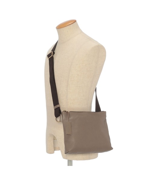 IL BISONTE（イルビゾンテ）の「IL BISONTE / ORIGINAL LEATHER / クロスボディバッグ（ショルダーバッグ・レディース・グレー/ライトブラウン/ナチュラル/ブラック/ダークブラウン・FREE）」の13枚目の写真