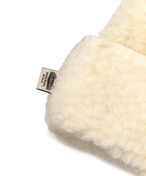 ROSE BUD（ローズバッド）の「(COLDBREAKER)ボアミトン（手袋・レディース・ホワイト/ブラウン・ONE SIZE）」の6枚目の写真