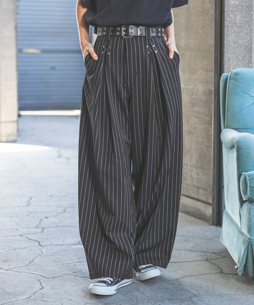 PBLIM(ページボーイリム)の「《UNISEX》ウエストタックスラックス(スラックス・レディース・ブラウン/ブラック/グレー・MEDIUM/LARGE)」の9枚目の写真