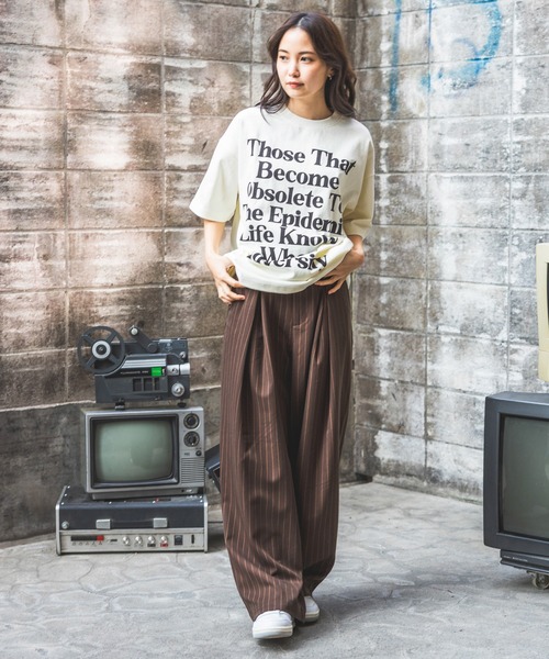 PBLIM(ページボーイリム)の「《UNISEX》ウエストタックスラックス(スラックス・レディース・ブラウン/ブラック/グレー・MEDIUM/LARGE)」の6枚目の写真