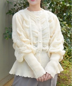 【美品】シップス 手洗い可能 ケーブルフリンジハイネックニットプルオーバー セール】0 x ones：〈手洗い可能〉ケーブル フリンジ ハイネック