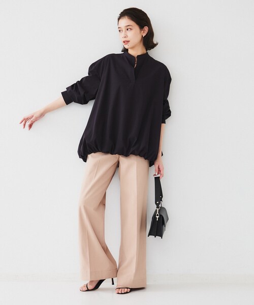 UNTITLED(アンタイトル)の「◆【朝比奈 彩×Oggi×UNTITLED スペシャルコラボ】バルーンヘムブラウス(シャツ/ブラウス・レディース・オフホワイト/ブラック・00/02/04/44/48)」の12枚目の写真