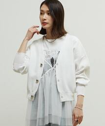 SOFFITTO（ソフィット）の「リブ編み前後2WAYニットカーディガン（カーディガン/ボレロ）」