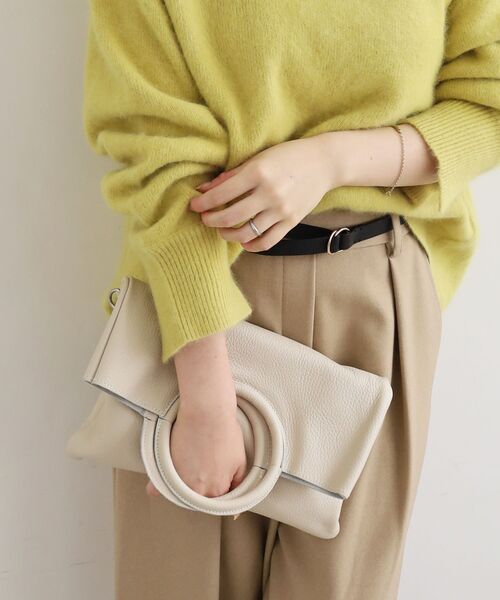 le.coeur blanc（ルクールブラン）の「MILLELA FIRENZEサークルハンドバッグ（ハンドバッグ・レディース・ブラック/グレイッシュベージュ/シルバー/オフホワイト・FREE）」の7枚目の写真