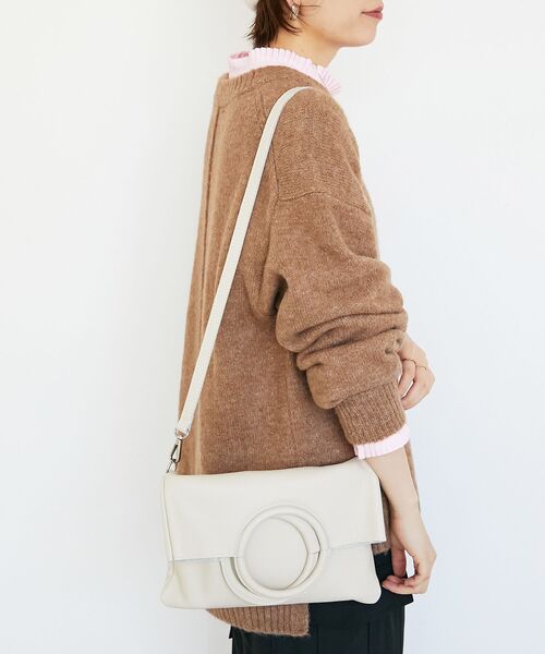 le.coeur blanc（ルクールブラン）の「MILLELA FIRENZEサークルハンドバッグ（ハンドバッグ・レディース・ブラック/グレイッシュベージュ/シルバー/オフホワイト・FREE）」の13枚目の写真