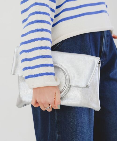 le.coeur blanc（ルクールブラン）の「MILLELA FIRENZEサークルハンドバッグ（ハンドバッグ・レディース・ブラック/グレイッシュベージュ/シルバー/オフホワイト・FREE）」の20枚目の写真