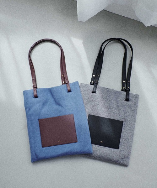 tov(トーヴ)の「【TOV/トーヴ】SHEET TOTE(トートバッグ・レディース・グレー/ブルー・FREE)」の3枚目の写真