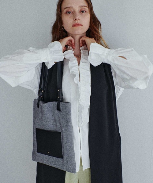 tov(トーヴ)の「【TOV/トーヴ】SHEET TOTE(トートバッグ・レディース・グレー/ブルー・FREE)」の5枚目の写真