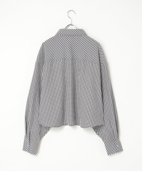 notch.（ノッチ）の「【InRed掲載】ワイドチェックシャツ（シャツ/ブラウス・レディース・ブラック/ブルー/チャコール・M）」の7枚目の写真