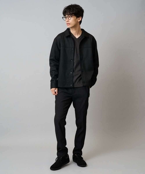 a.v.v(アーヴェヴェ)の「【イージーケア】スマートシャンブレースラックス(スマートシリーズ)セットアップ可(スラックス・メンズ・チャコールグレー/ネイビー・44/48/46/50)」の7枚目の写真