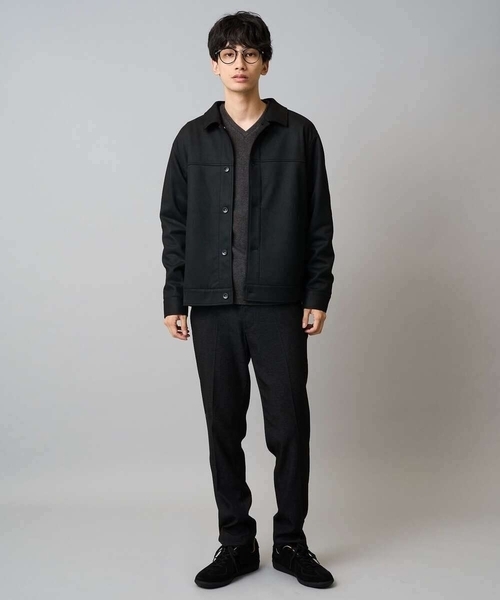 a.v.v(アーヴェヴェ)の「【イージーケア】スマートシャンブレースラックス(スマートシリーズ)セットアップ可(スラックス・メンズ・チャコールグレー/ネイビー・44/48/46/50)」の8枚目の写真