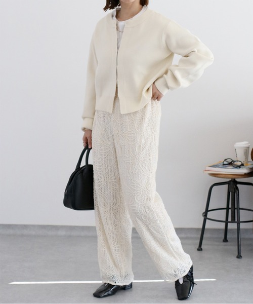 cepo（セポ）の「〈セットアップ対応〉ニットコード刺繍イージーパンツ