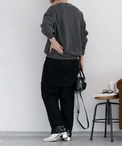 cepo（セポ）の「〈セットアップ対応〉ニットコード刺繍イージーパンツ（その他パンツ・レディース・ブラック/オフホワイト・M）」の10枚目の写真