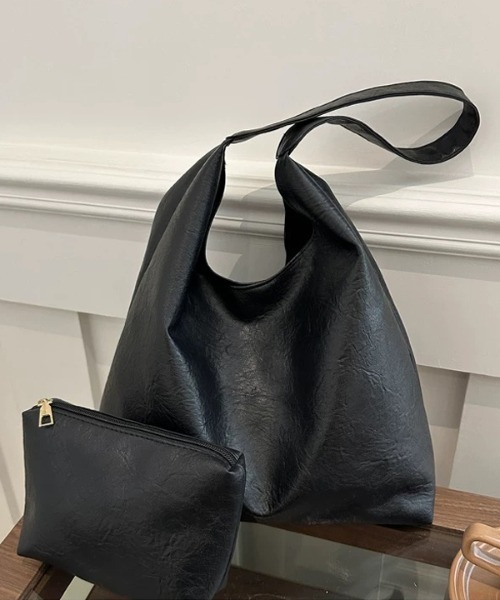 ad thie（アドティエ）の「ワンショルダー ビッグトートバッグ（トートバッグ・レディース・オフホワイト/ライトブラウン/ブラック・FREE）」の11枚目の写真