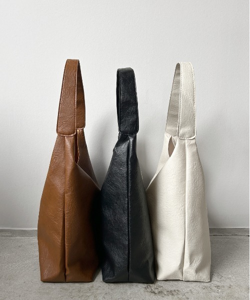 ad thie（アドティエ）の「ワンショルダー ビッグトートバッグ（トートバッグ・レディース・オフホワイト/ライトブラウン/ブラック・FREE）」の21枚目の写真