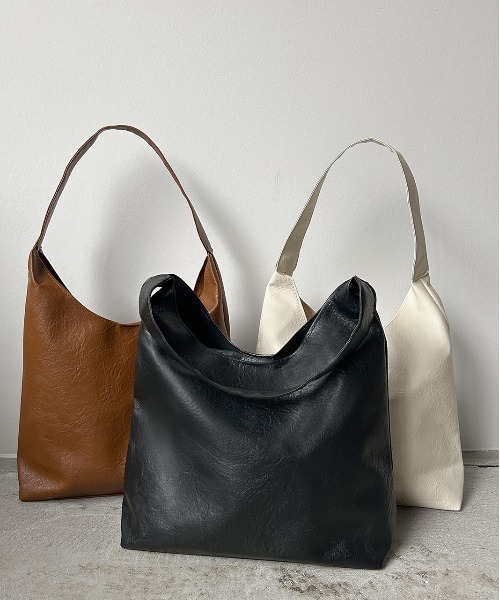 ad thie（アドティエ）の「ワンショルダー ビッグトートバッグ（トートバッグ・レディース・オフホワイト/ライトブラウン/ブラック・FREE）」の22枚目の写真