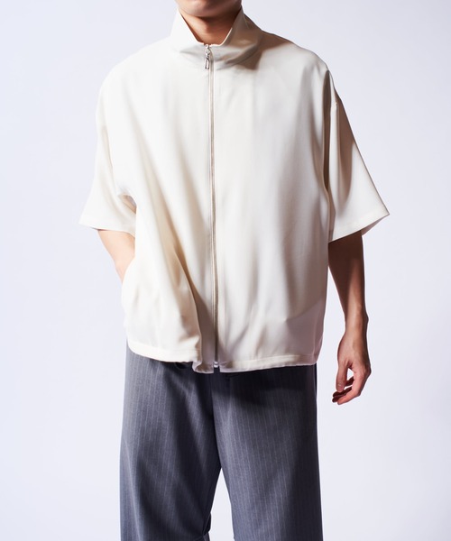 ショートスリーブZIPシャツ（半袖シャツ）（シャツ/ブラウス