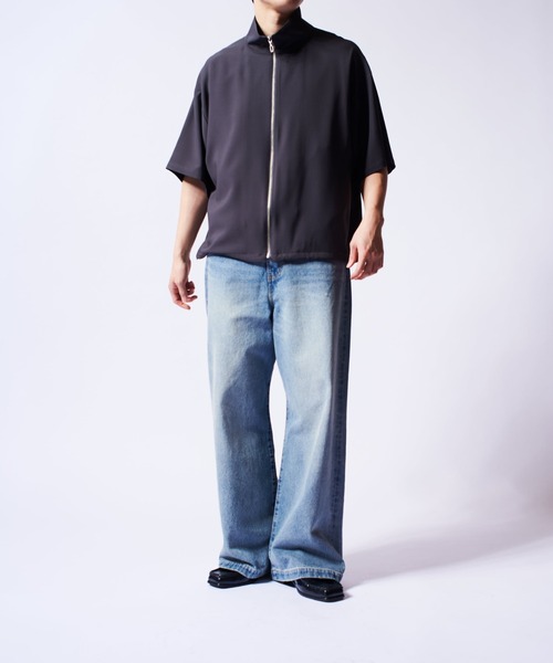 ショートスリーブZIPシャツ（半袖シャツ）（シャツ/ブラウス