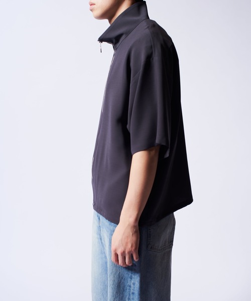 Lui's(ルイス)の「ショートスリーブZIPシャツ(半袖シャツ)(シャツ/ブラウス・メンズ・ライトグレー/チャコールグレー/ブラック・S/M)」の20枚目の写真