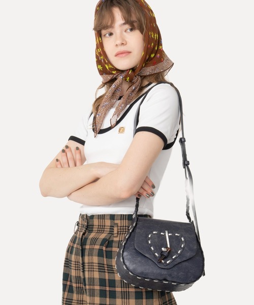 セール】HEY! Mrs ROSE(ヘイ！ミセスローズ)ステッチハートショルダー