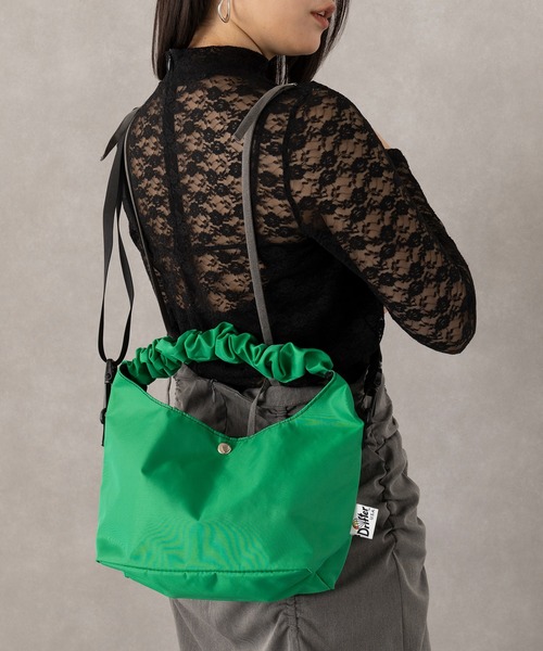 Drifter(ドリフター)の「【Drifter】GATHER HANDLE BAG DFV1709(ハンドバッグ・レディース・ブラック/ブルー/グリーン/ピンク・FREE)」の19枚目の写真