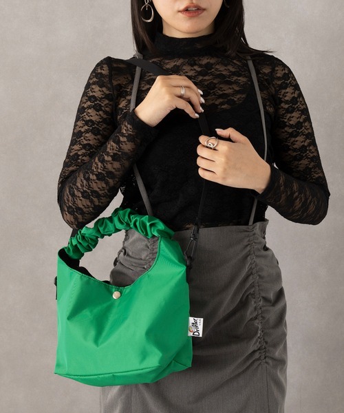 Drifter(ドリフター)の「【Drifter】GATHER HANDLE BAG DFV1709(ハンドバッグ・レディース・ブラック/ブルー/グリーン/ピンク・FREE)」の22枚目の写真