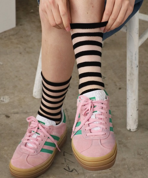 ROOPTOKYO(ループトウキョウ)の「レースモチーフ ソックス ボーダー(ソックス/靴下・レディース・ホワイト/ブラック/グレー・FREE)」の14枚目の写真