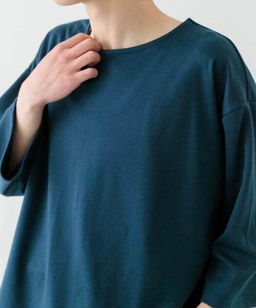 ITEMS URBANRESEARCH(アイテムズ アーバンリサーチ)の「接触冷感ポンチ7分袖Tops(Tシャツ/カットソー・メンズ・ベージュ/ホワイト/ブラック/ブルー・MEDIUM/LARGE)」の8枚目の写真