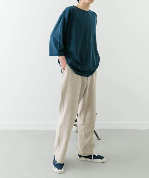 ITEMS URBANRESEARCH(アイテムズ アーバンリサーチ)の「接触冷感ポンチ7分袖Tops(Tシャツ/カットソー・メンズ・ベージュ/ホワイト/ブラック/ブルー・MEDIUM/LARGE)」の13枚目の写真