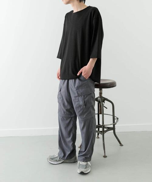 ITEMS URBANRESEARCH(アイテムズ アーバンリサーチ)の「接触冷感ポンチ7分袖Tops(Tシャツ/カットソー・メンズ・ベージュ/ホワイト/ブラック/ブルー・MEDIUM/LARGE)」の22枚目の写真