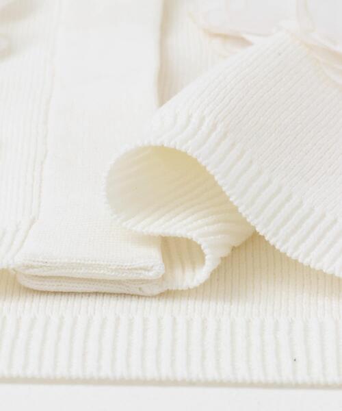 URBAN RESEARCH ROSSO WOMEN（アーバンリサーチ　ロッソ）の「フラワーモチーフニットベスト（ベスト・レディース・ホワイト/ブラック・FREE）」の12枚目の写真