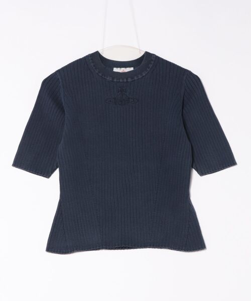 ⭐︎美品⭐︎ヴィヴィアンウエストウッド　ネイビー 半袖ニット かわいい 楽天市場】ニット 半袖（ブランドヴィヴィアン・ウエストウッド