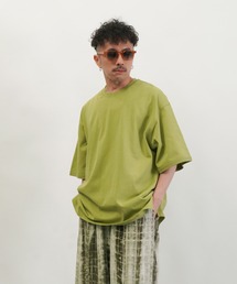 Aphlotus | パイピングスリット クルーネック カフスリブ H/S カットソー(Tシャツ/カットソー)