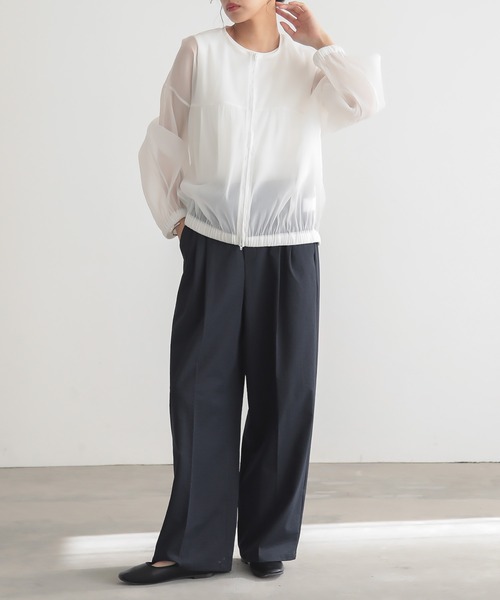 FENNEL シアーブルゾン♡新品未使用 定価15800円 FENNEL 新品未使用 シアーパフスリーブロング