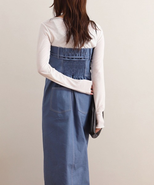 NOAHL(ノアル)の「【NOAHL】マルチwayデニムライクサロペット(サロペット/オーバーオール・レディース・カーキ/ブルー/ブラック・S/M)」の13枚目の写真