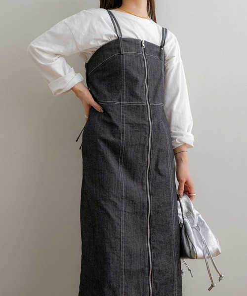 NOAHL(ノアル)の「【NOAHL】マルチwayデニムライクサロペット(サロペット/オーバーオール・レディース・カーキ/ブルー/ブラック・S/M)」の15枚目の写真
