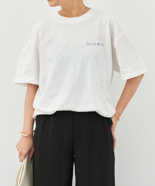 【新品】ANINE BING アニン ビンWALKER TEE LYRICS Anine Bing Walker Lyrics Tee | Shop Tula – Tula Boutique