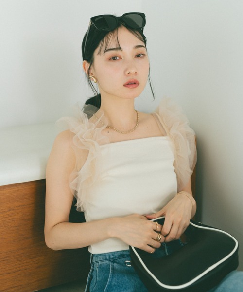 angelnumber555 Vanilla fawn topバンビキャミソール Vanilla fawn top