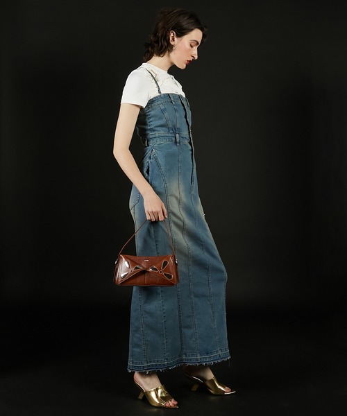 PRANK PROJECT（プランクプロジェクト）の「2WAYフロントボタンデニムワンピース / 2way Front Button Denim Dress（ワンピース・レディース・ブラック/ブルー・38/36）」の6枚目の写真
