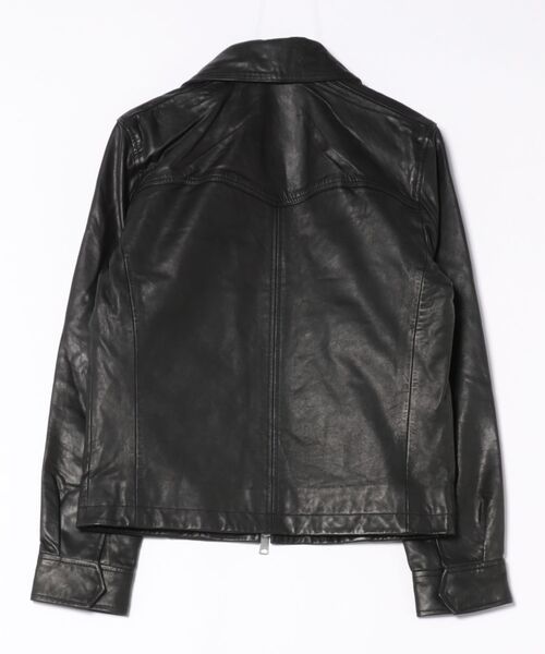 ALLSAINTS（オールセインツ）の「NELLCOT ZIP UP LEATHER JACKET | NELLCOT ジップ アップ レザー ジャケット（その他アウター・メンズ・ブラック・S/M/L/XS）」の3枚目の写真