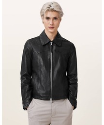 ALLSAINTS（オールセインツ）の「NELLCOT ZIP UP LEATHER JACKET | NELLCOT ジップ アップ レザー ジャケット（その他アウター）」