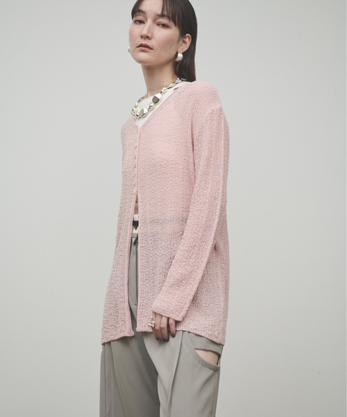 Lutim by u（ルチバイユー）の「Ring yarn cardigan / リングヤーン