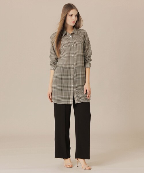 MACKINTOSH LONDON(マッキントッシュ ロンドン)の「ウォッシャブルシアーウールブラウス(シャツ/ブラウス・レディース・ベージュ/ホワイト系その他/グリーン・38)」の5枚目の写真