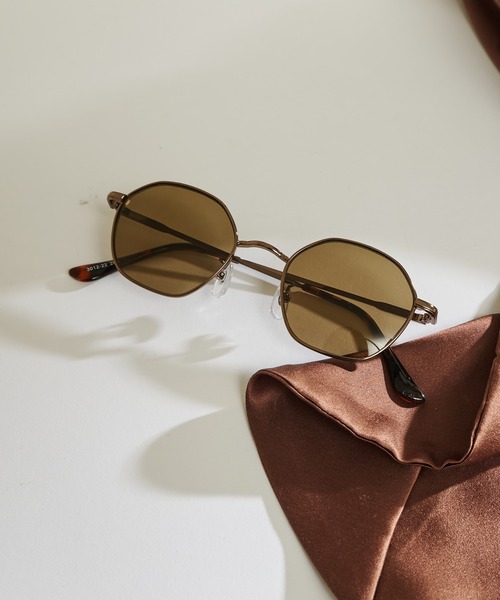 THE PAUSE（ザ ポーズ）の「【THE PAUSE】メタルフレームサングラス（サングラス・レディース・クリア/オリーブ・FREE）」の2枚目の写真