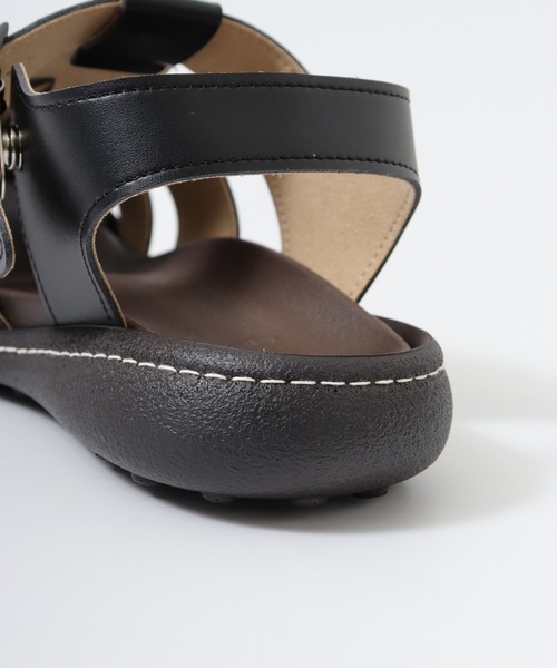 Re:getA(リゲッタ)の「RegettaCanoe グルカサンダル CJNT1002(サンダル・レディース・ブラック/アイボリー/ダークブラウン・L/S/M)」の21枚目の写真