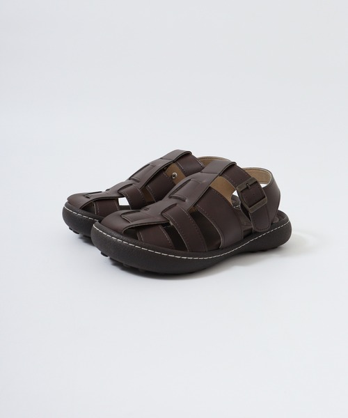 Re:getA(リゲッタ)の「RegettaCanoe グルカサンダル CJNT1002(サンダル・レディース・ブラック/アイボリー/ダークブラウン・L/S/M)」の12枚目の写真